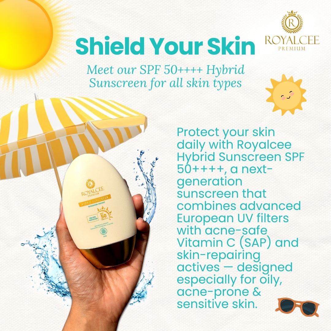 HYBRID SUNSCREEN  SPF 50++++ Royalcee Premium