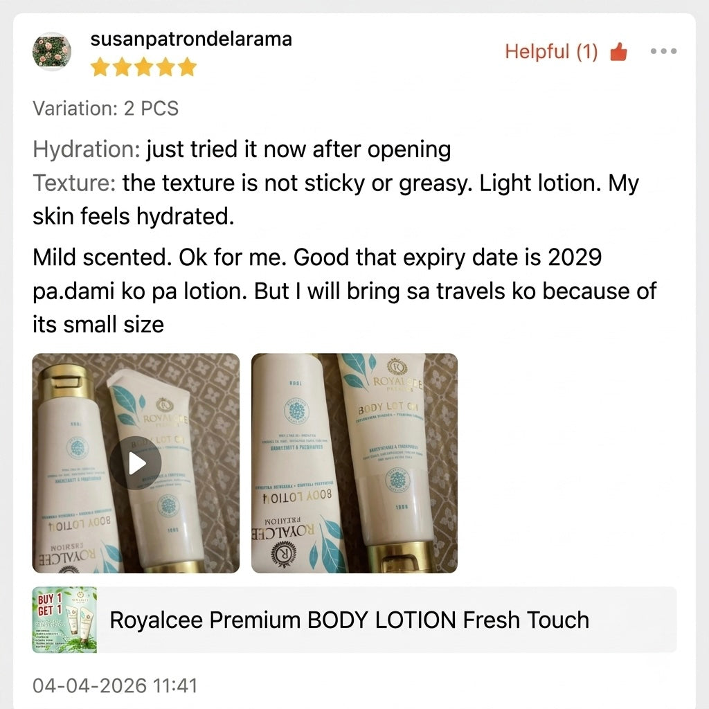 BODY LOTION Fresh Touch Royalcee Premium