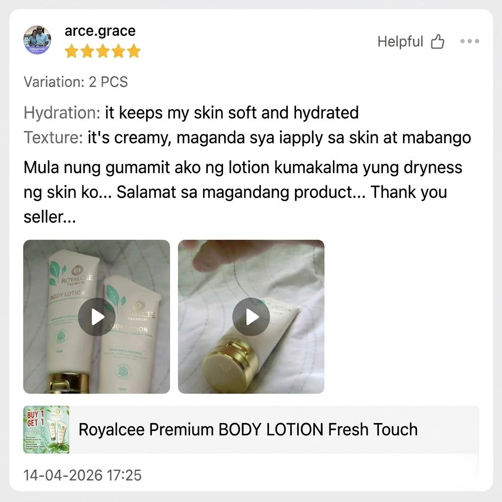BODY LOTION Fresh Touch Royalcee Premium