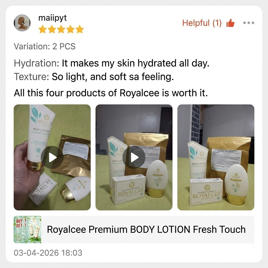 BODY LOTION Fresh Touch Royalcee Premium